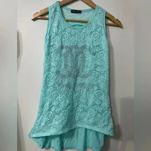 NWOT Green Sleeveless Tank Top Size S/M